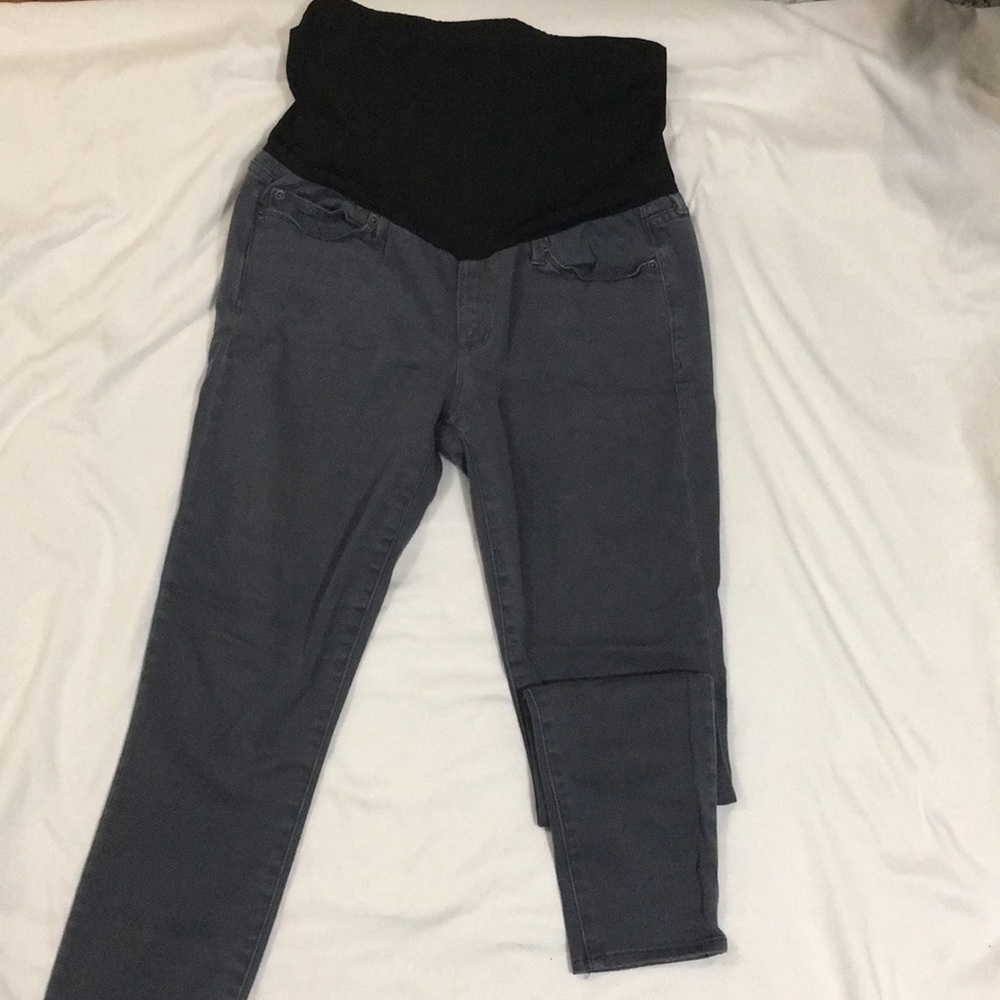 Dark grey/blue Gap maternity Jeggins